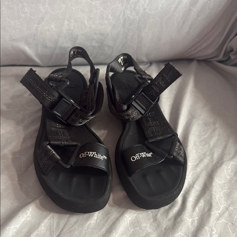 Off-White Black Sandals